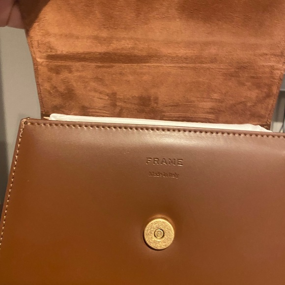 FRAME Les signature small top handle bag tobacco new - Picture 4 of 11